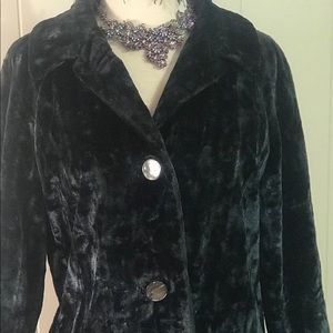 Vintage velvet coat size large